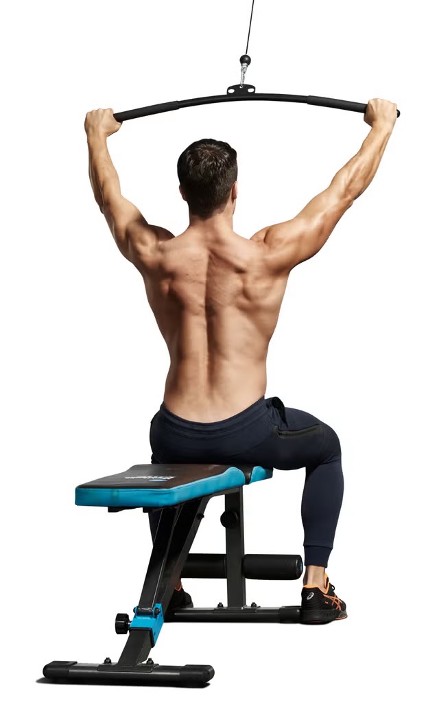 brede grip lat pulldown